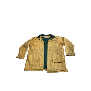 Vintage LL Bean Jacket Hunting Jacket Fishing Barn Chore Jacket Green Beige Coat